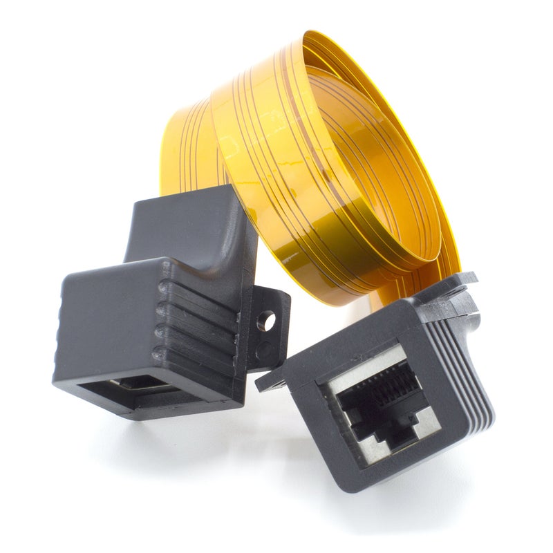 THE CIMPLE CO Ethernet Jumper Cable, Ghost Wire CAT5 or CAT6, Ribbon Ethernet Cable Short (1 FT), Flat Wire Thin - Image 3